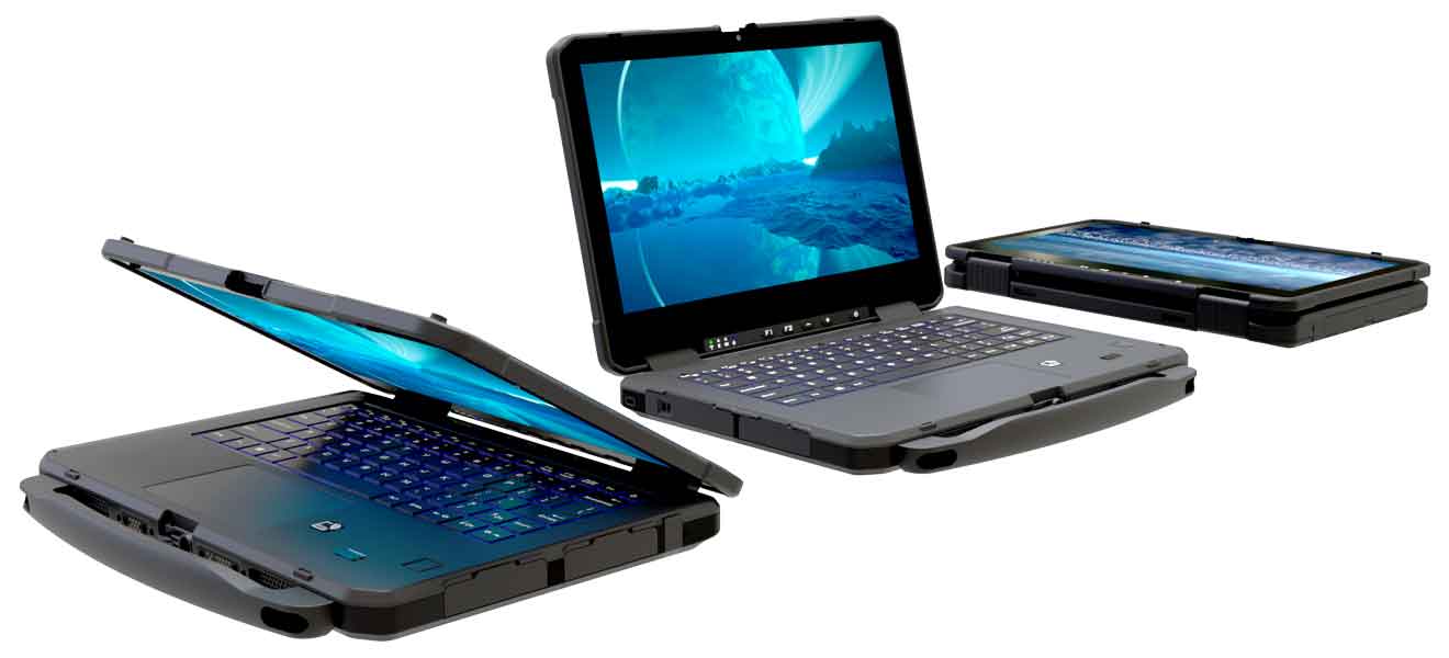 2-in-1 Rugged Laptop and Tablet Convertible